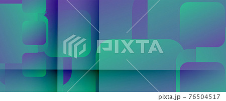 Square shapes composition geometric abstract background. 3D shadow effects and fluid gradients. Modern overlapping forms 76504517