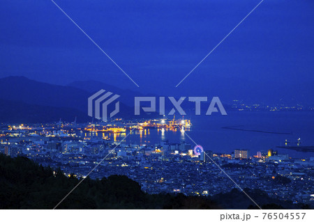 日本平から見た駿河湾の夜景 日本平から見た駿河湾の夜景 76504557