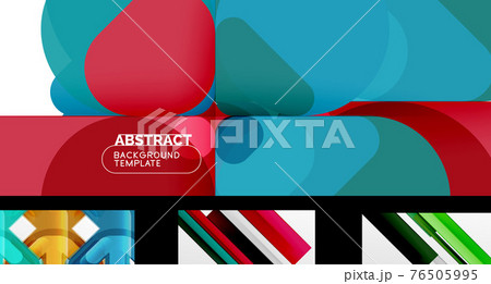 Minimal geometric wallpapers, vector abstract backgrounds 76505995