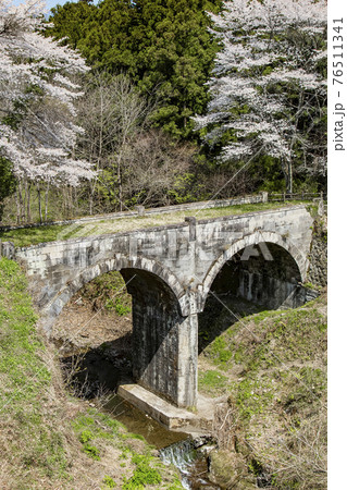 秋保眼鏡橋と桜 秋保眼鏡橋と桜 76511341