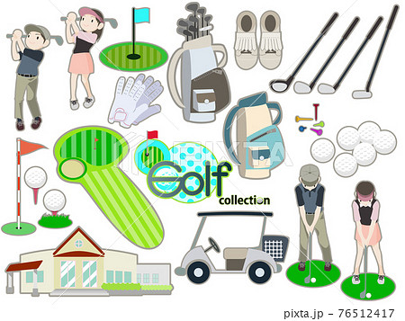 ゴルフのイラストセット 76512417