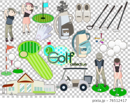 ゴルフのイラストセット 76512417