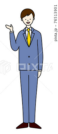 イラスト素材 ビジネスマン スーツ 男性 シンプル イラスト素材 ビジネスマン スーツ 男性 シンプル 76513901
