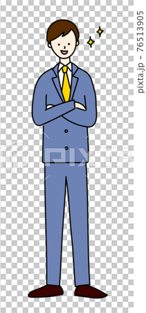 Illustration material Businessman suit Male simple Illustration material Businessman suit Male simple 76513905