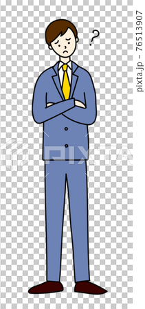 Illustration material Businessman suit Male simple Illustration material Businessman suit Male simple 76513907