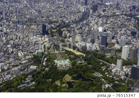 赤坂の迎賓館付近を空撮 76515347