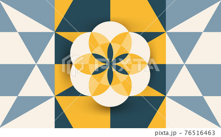 Abstract geometry background. Harmonic rectangle decomposition.. 76516463
