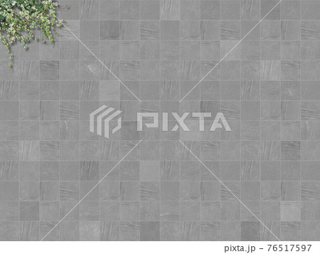 タイル 石調 背景素材 葉のイラスト素材