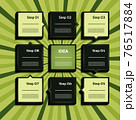Vector Progress Background / Product choice or Version. Nine steps. eps 10 76517884