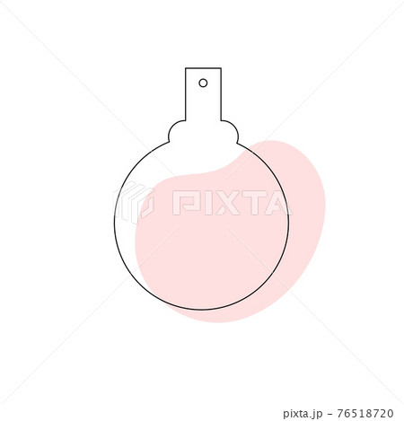 Delicate perfume bottle in the style of flat lines. Cosmetic product. Delicate perfume bottle in the style of flat lines. Cosmetic product. 76518720