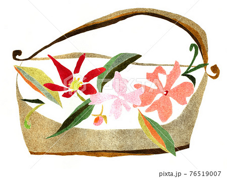 花かご-パステル画 花かご-パステル画 76519007