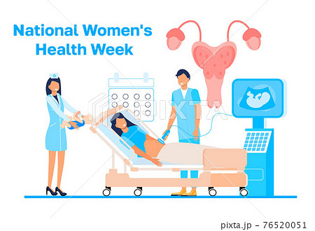 National Women's Health Week concept vector for web, app. Event on Mother's Day to encourage women health. Family planning, pregnancy, infertility treatment, endometriosis concept National Women's Health Week concept vector for web, app. Event on Mother's Day to encourage women health. Family planning, pregnancy, infertility treatment, endometriosis concept 76520051