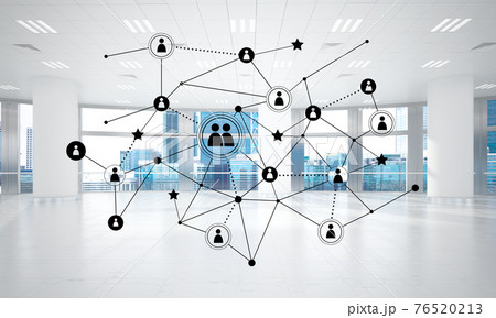 Networking and wireless connection as concept for effective modern business 76520213