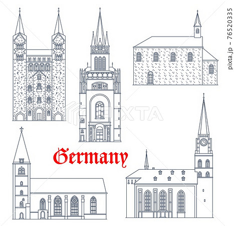 Germany travel landmarks, castles and cathedrals 76520335