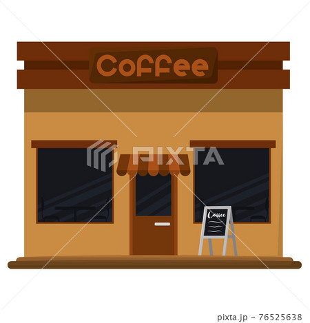 Isolated coffee shop 76525638