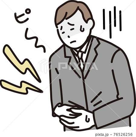 お腹を下す男性 76526256