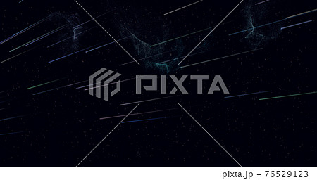 Image of the starry sky, nebulae, and meteor... - Stock Illustration  [76529123] - PIXTA