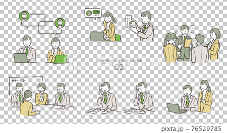 ある日の会社員の1日_02 ある日の会社員の1日_02 76529785