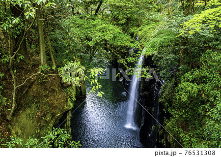 宮崎の絶景 美しい高千穂峡 76531308