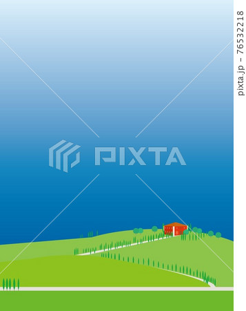 オルチャ渓谷　val　d'orcia　トスカーナ　toscana　春 76532218