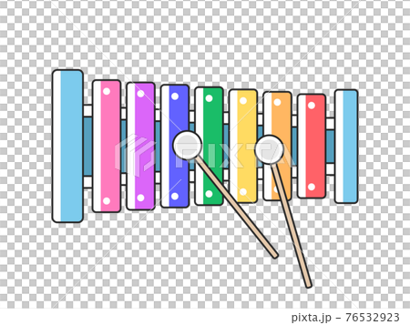 Illustration of xylophone toys Educational toys - Stock Illustration  [76532923] - PIXTA