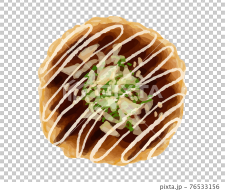 お好み焼き　水彩ベクターイラスト 76533156