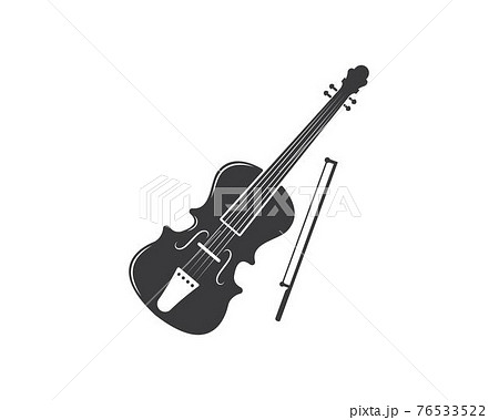 Violin Icon Vector Illustration Designのイラスト素材