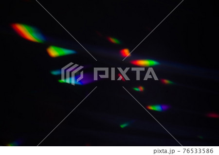 colorful warm rainbow crystal light leaks on black background colorful warm rainbow crystal light leaks on black background 76533586