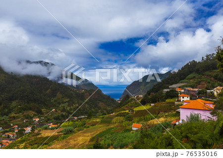Mountains village in Madeira Portugal 76535016