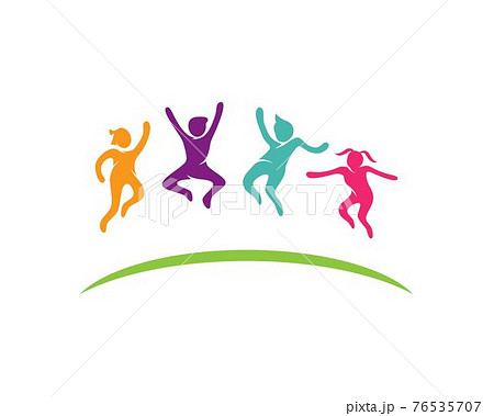 Kids logo concept vector 76535707