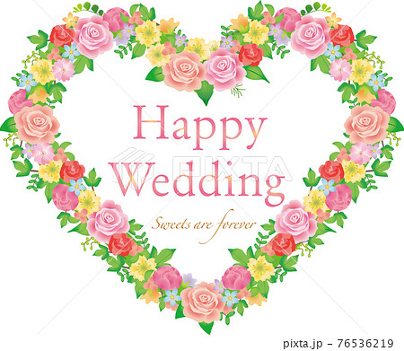 Happy Wedding Label Stock Illustration