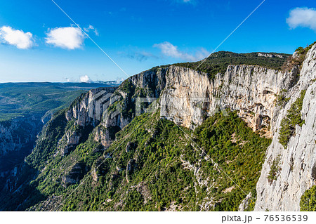 Verdon Gorge, Gorges du Verdon in French Alps, Provence, France 76536539