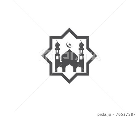 Mosque icon vector 76537587