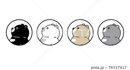 Bear vector polar bear icon logo stamp tattoo teddy cartoon character symbol doodle illustration design 76537917