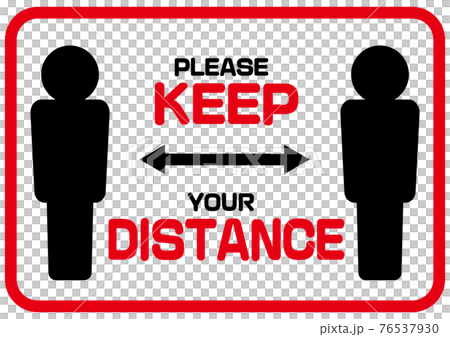 KEEP DISTANCE 請禮貌用英語社交距離標誌 KEEP DISTANCE 請禮貌用英語社交距離標誌 76537930