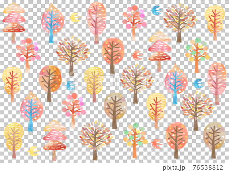 Scandinavian style_watercolor_autumn tree pattern 821 Scandinavian style_watercolor_autumn tree pattern 821 76538812