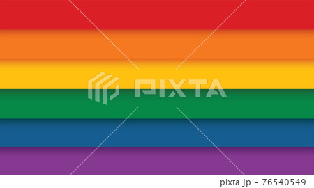 Rainbow flag movement lgbt, flat icon. Symbol of sexual minorities, gays and lesbians. vector illustration  76540549