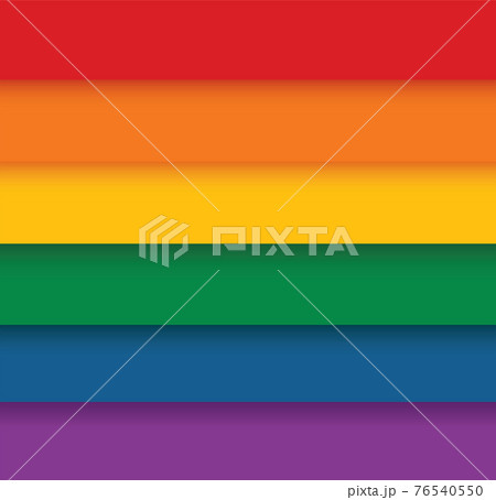 Rainbow flag movement lgbt, flat icon. Symbol of sexual minorities, gays and lesbians. vector illustration  76540550