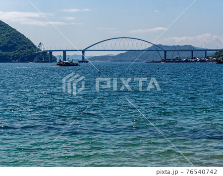 晴れている日のきれいな海岸の風景 晴れている日のきれいな海岸の風景 76540742