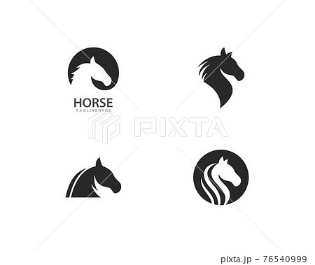 Horse Logo Template Vectorのイラスト素材 [76540999] - PIXTA