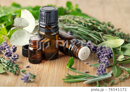 Essential oils for virus defeating. Alternative medicine. Essential oils for virus defeating. Alternative medicine. 76541172
