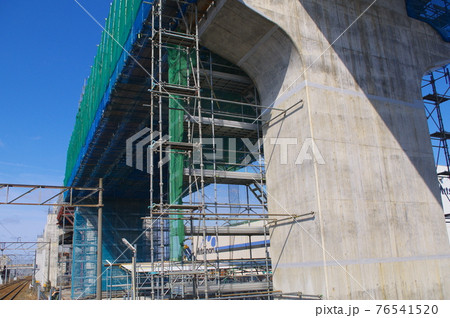 北陸新幹線 延伸工事 福井市越前花堂駅周辺 2021年3月 北陸新幹線 延伸工事 福井市越前花堂駅周辺 2021年3月 76541520