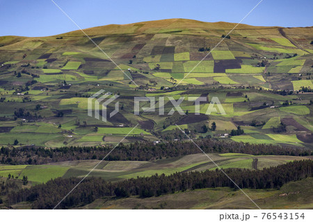 Countryside and farmland near Cuenca - Ecuador 76543154