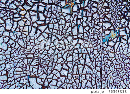 Abstract background of textured blue cracked wall. 76543358
