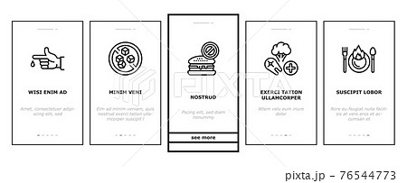 Diabetes Treatment Onboarding Icons Set Vector Diabetes Treatment Onboarding Icons Set Vector 76544773