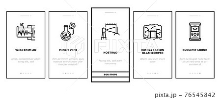 Geology Researching Onboarding Icons Set Vector Geology Researching Onboarding Icons Set Vector 76545842