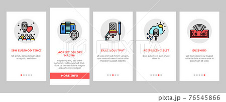 Radio Studio Podcast Onboarding Icons Set Vector Radio Studio Podcast Onboarding Icons Set Vector 76545866