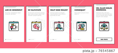 World Holidays Event Onboarding Icons Set Vector 76545867