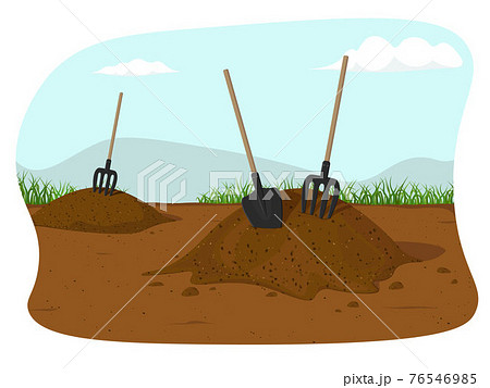Hummus peat soil 76546985