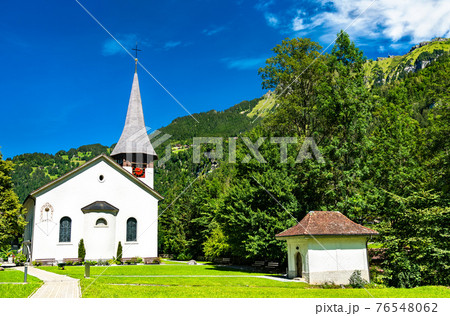Church at Lauterbrunnen in Switzerland 76548062